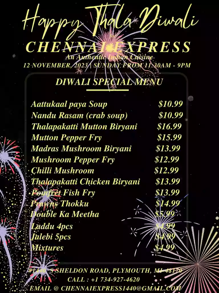 Chennai Express - An Authentic Indian Cuisine