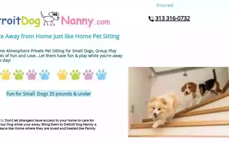 Detroit Dog Nanny. Best Pet Sitter -Boarding-Dog Day Care