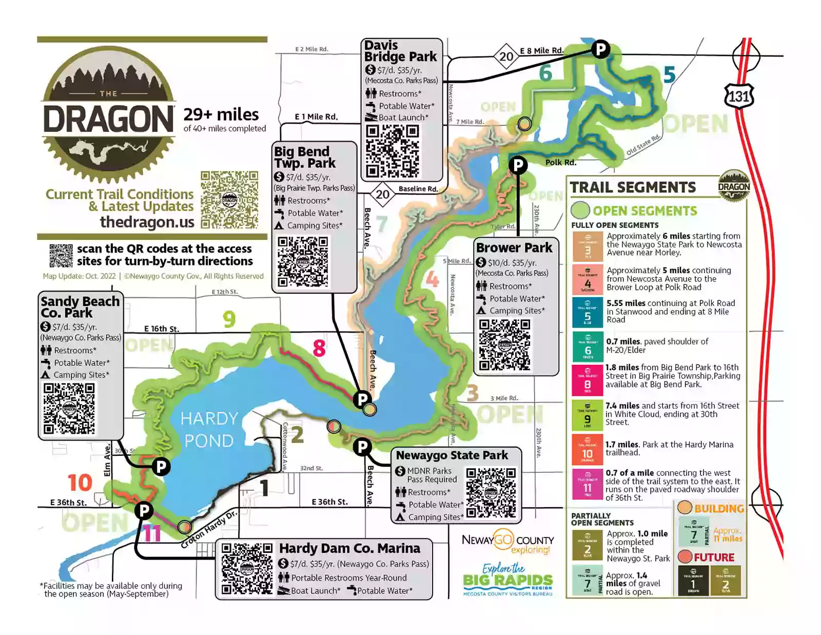 Newaygo State Park Trailhead - The Dragon