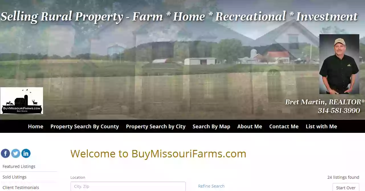 BuyMissouriFarms.com - Bret Martin, Realtor