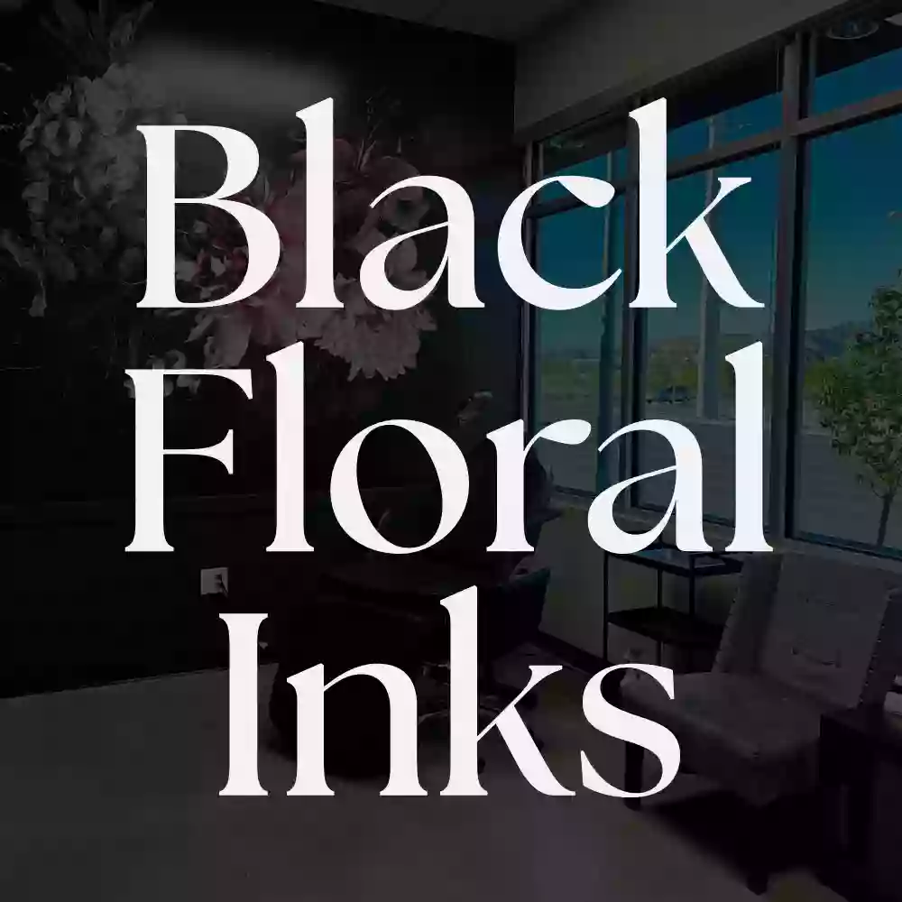 Black Floral Inks