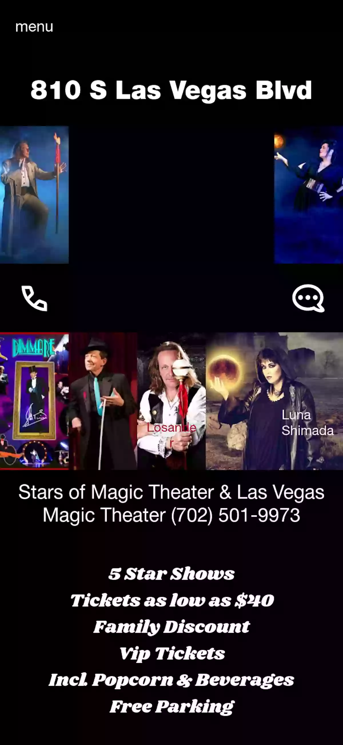 Las Vegas Shows Magic Theater