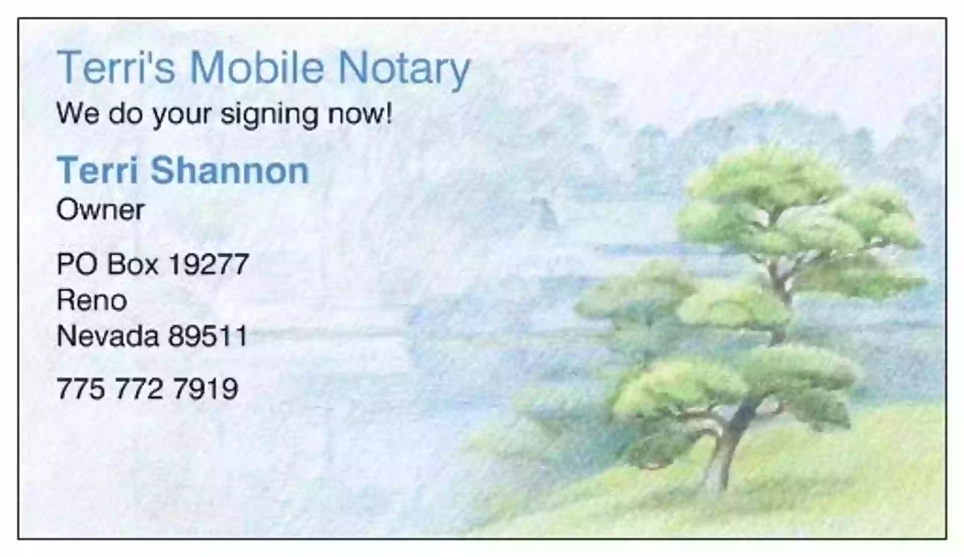 At Your Service Terri’s Mobile Notary