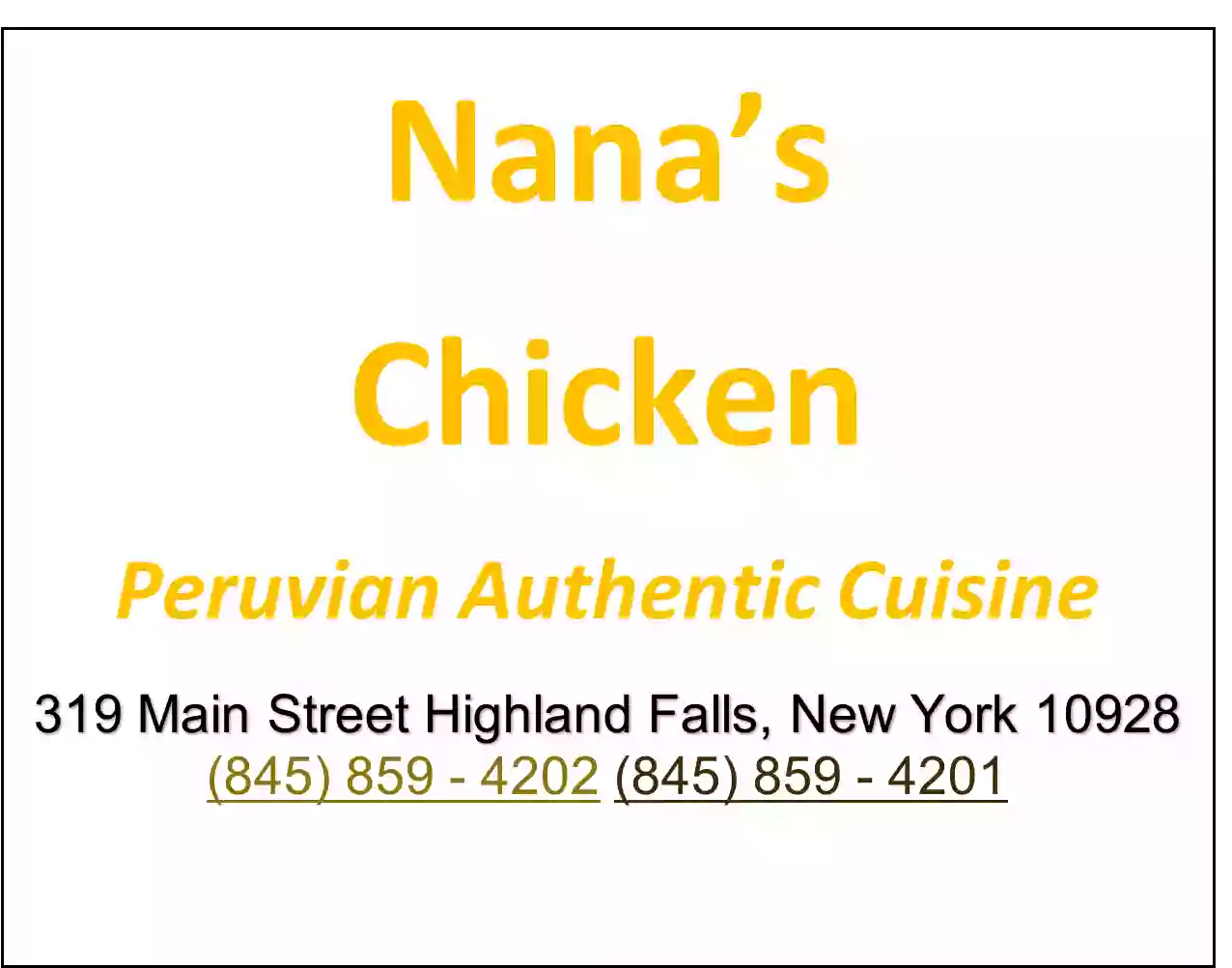 Nana’s Chicken