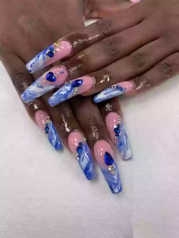 Modern Crystal Nails