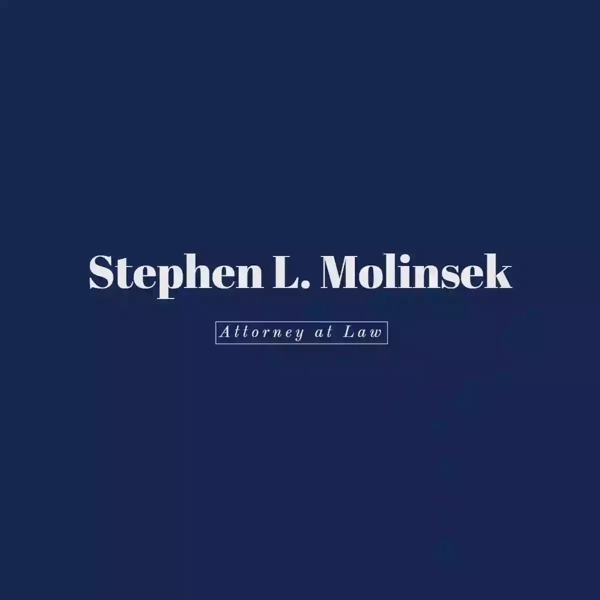 Stephen L Molinsek Esq.