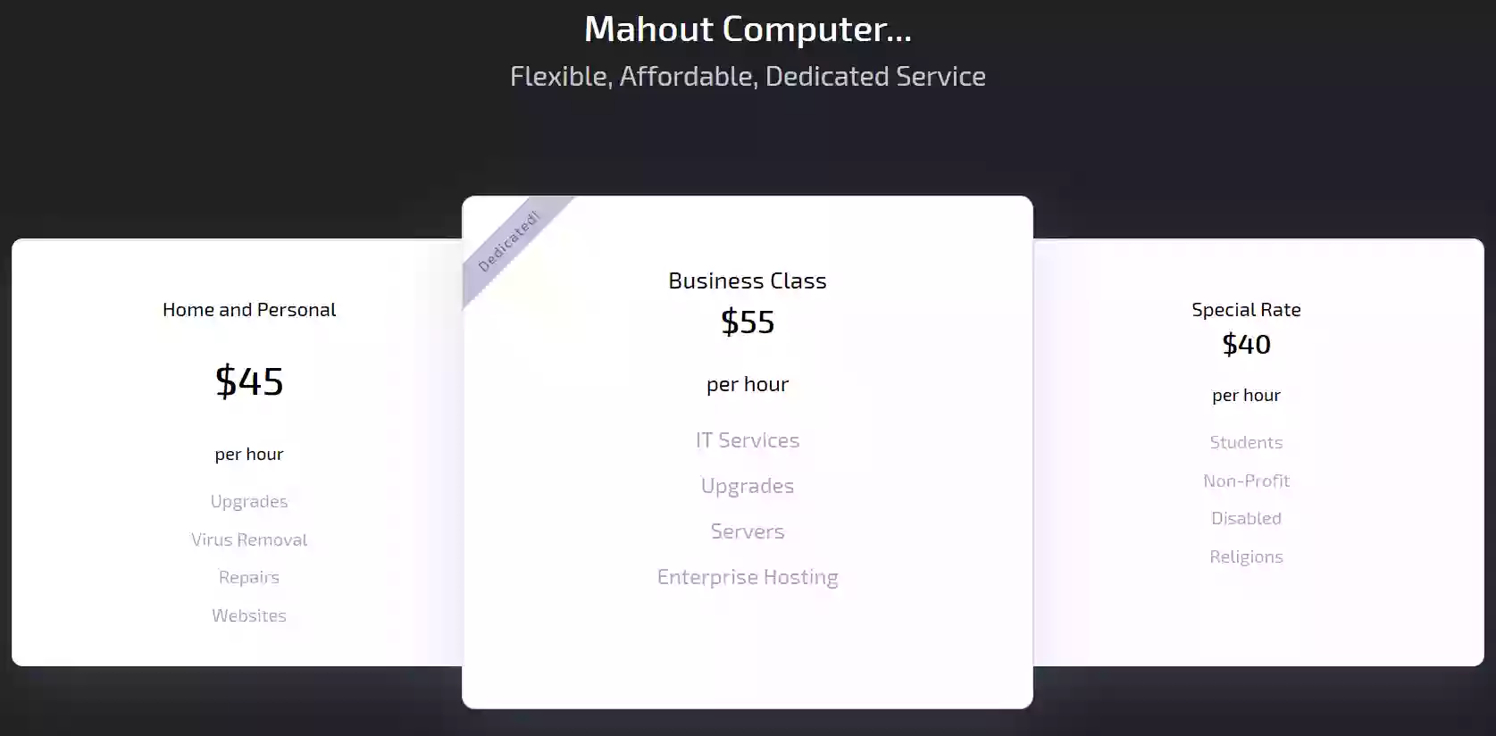 Mahout Computer