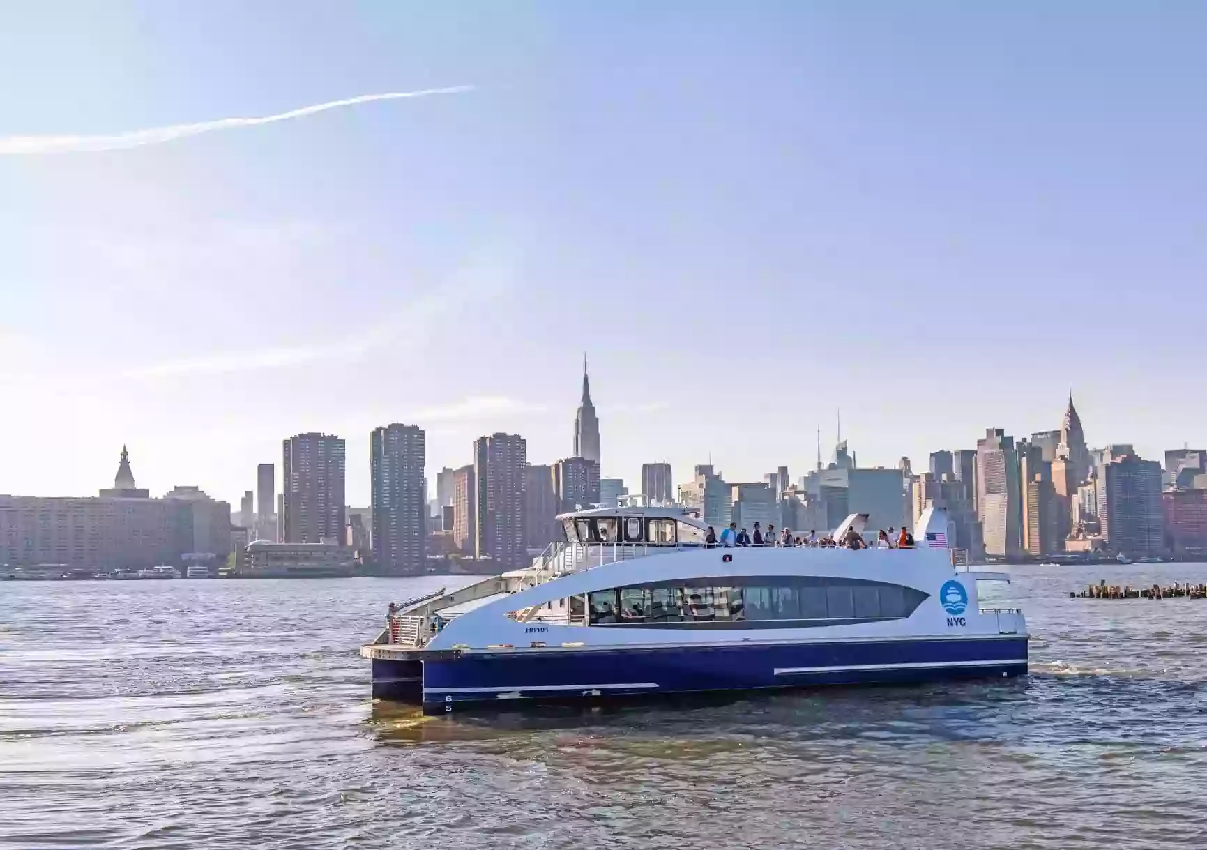 NYC Ferry operated by Hornblower