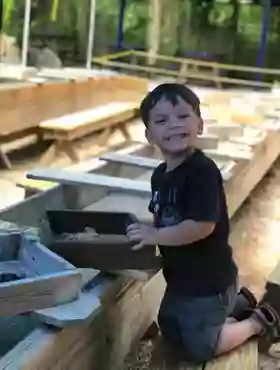 Blue Diamond Gemstone Panning