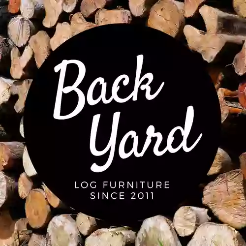 Backyard Log Furniture