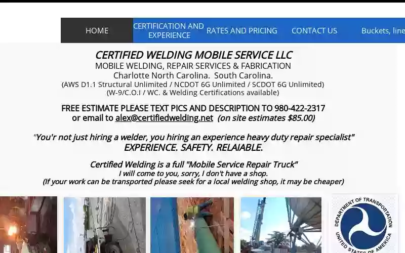 Certified Welding Mobile Services LLC (DOT - AWS D1.1 Certified)