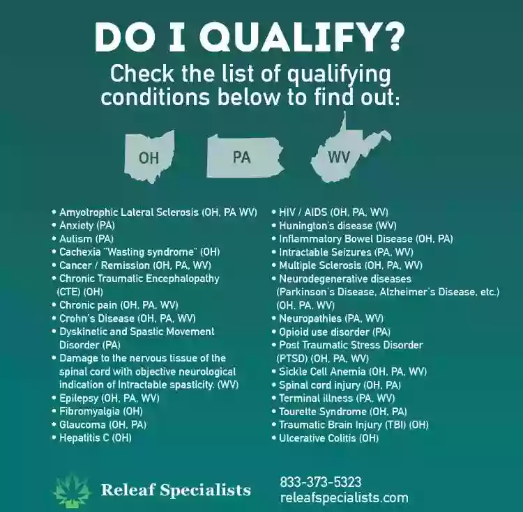 Releaf Specialists | Ohio Medical Marijuana Cards