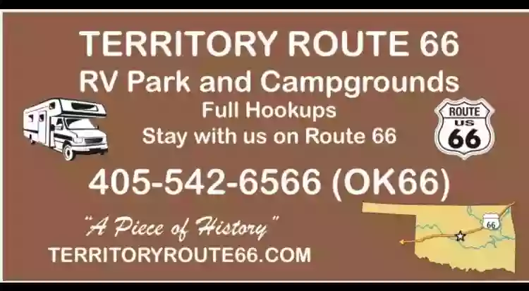 Territory Route 66 RV Park & Campgrounds, Take Exit 101, Hinton, Oklahoma