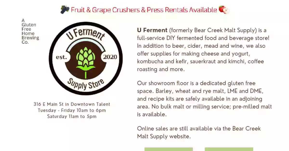 U Ferment - Supply Store