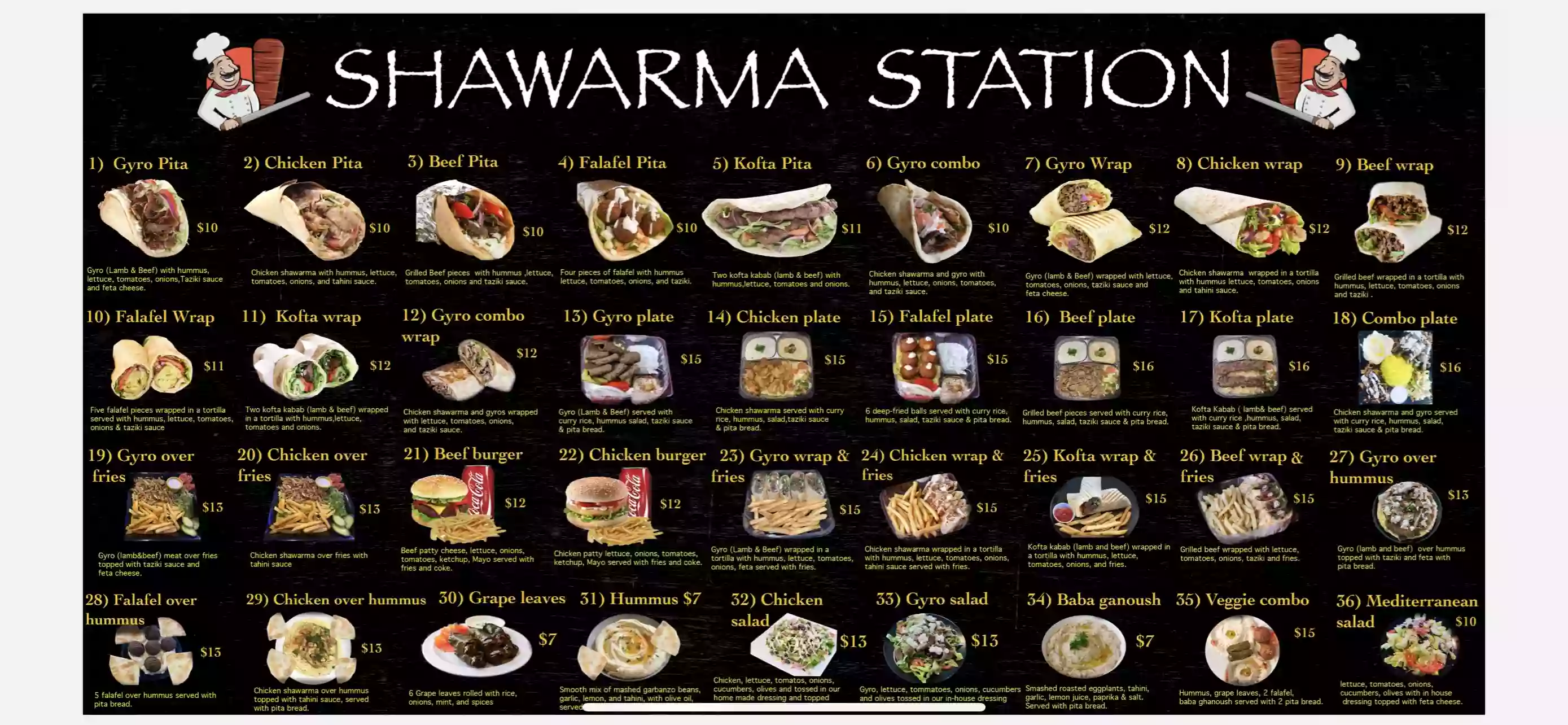 Shawarma station