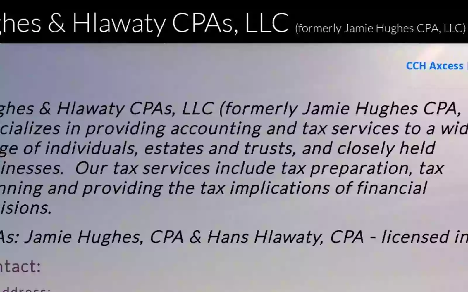 Jamie Hughes CPA, LLC