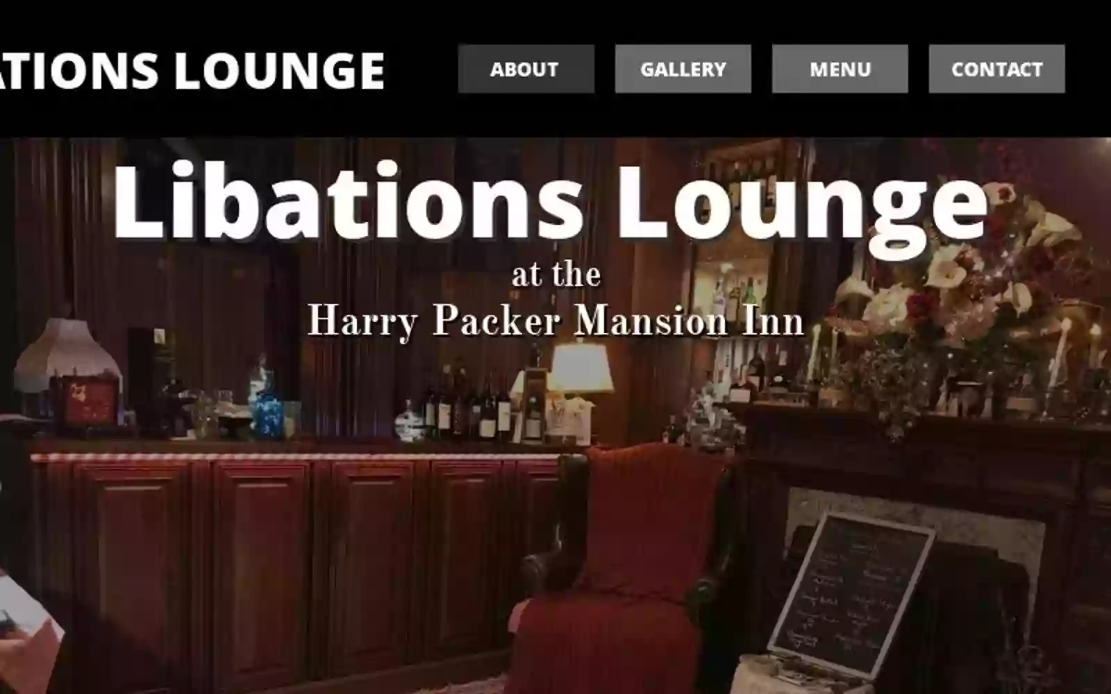 Libations Lounge at the Harry Packer Mansion