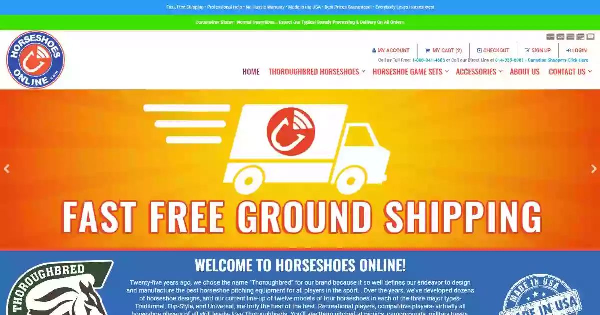 Horseshoes Online!