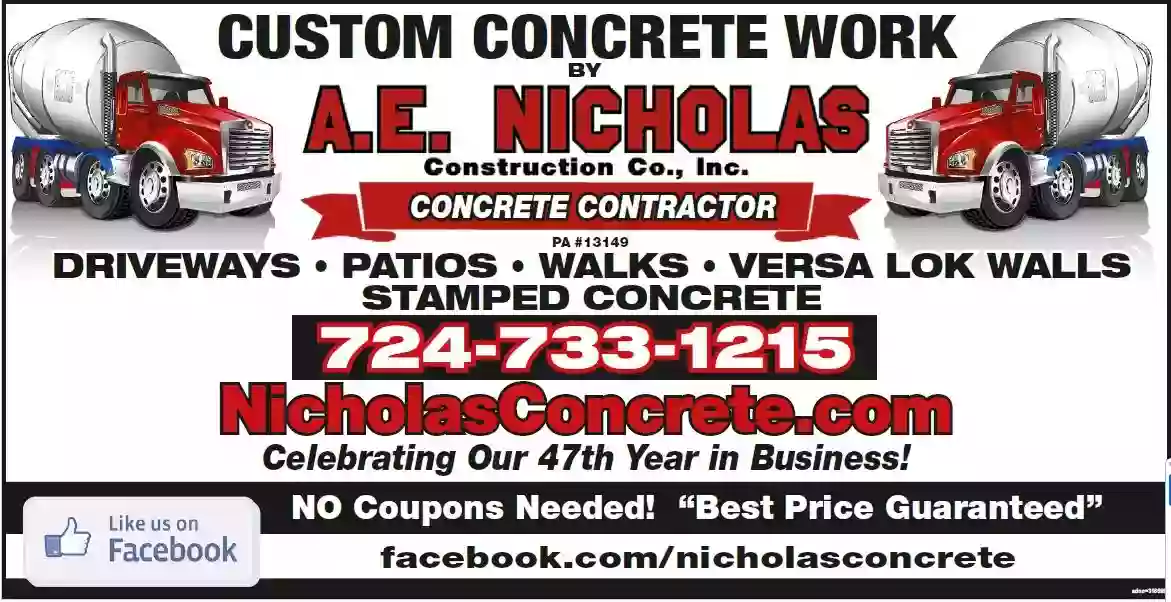 Nicholas Concrete (A.E. Nicholas Construction Co.,Inc.)