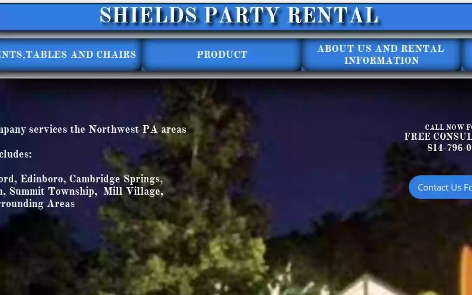 SHIELDS PARTY RENTAL