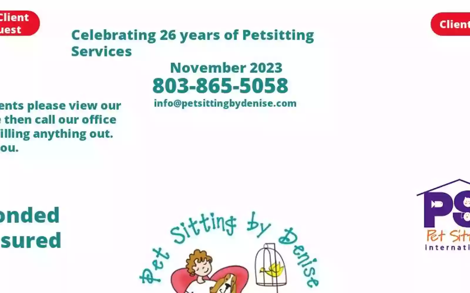 Pet Sitting By Denise