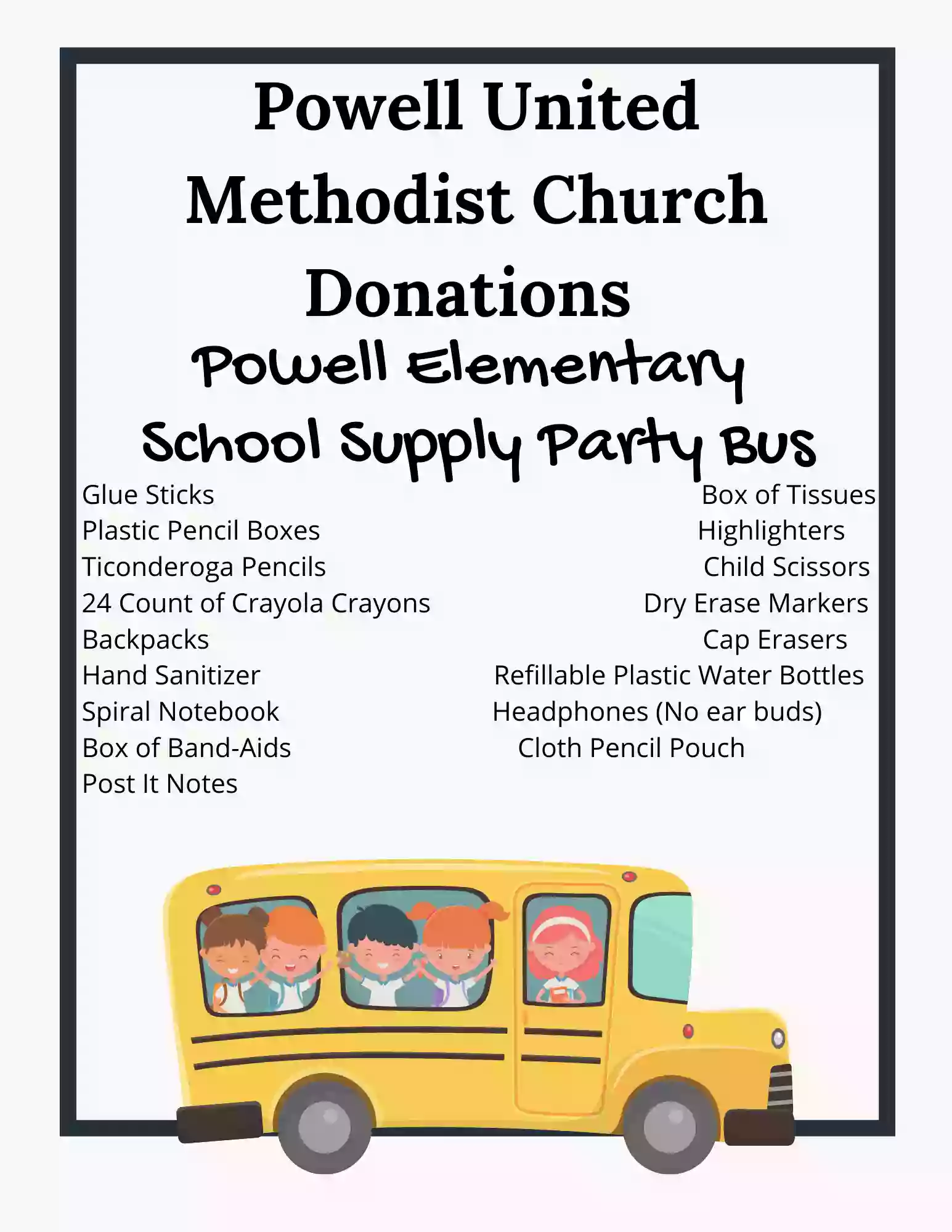 Powell United Methodist Church - Church & Society Food Pantry - Food Distribution Center