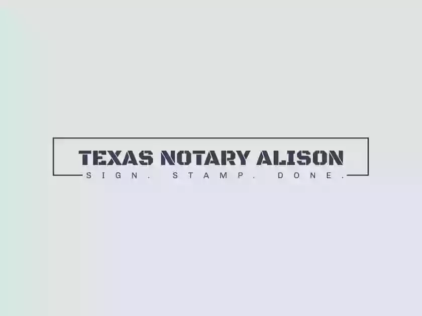 Texas Notary Alison