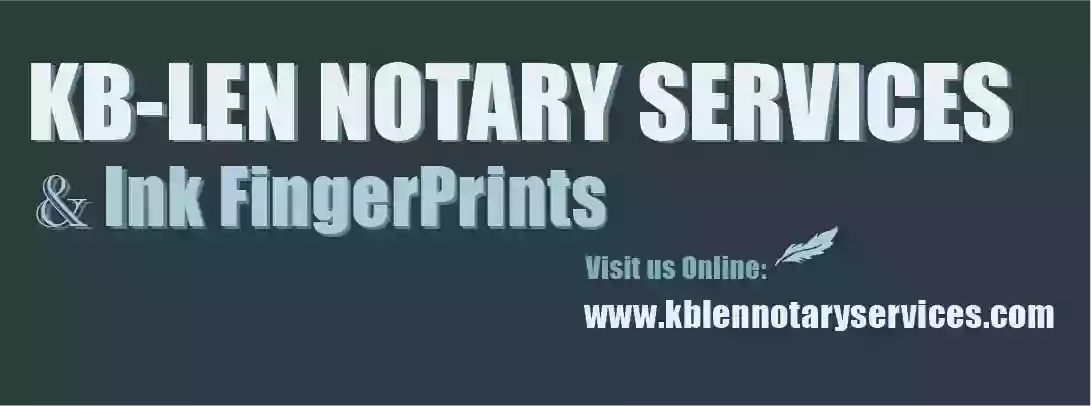 KB-Len Notary Services & Ink FingerPrinting.