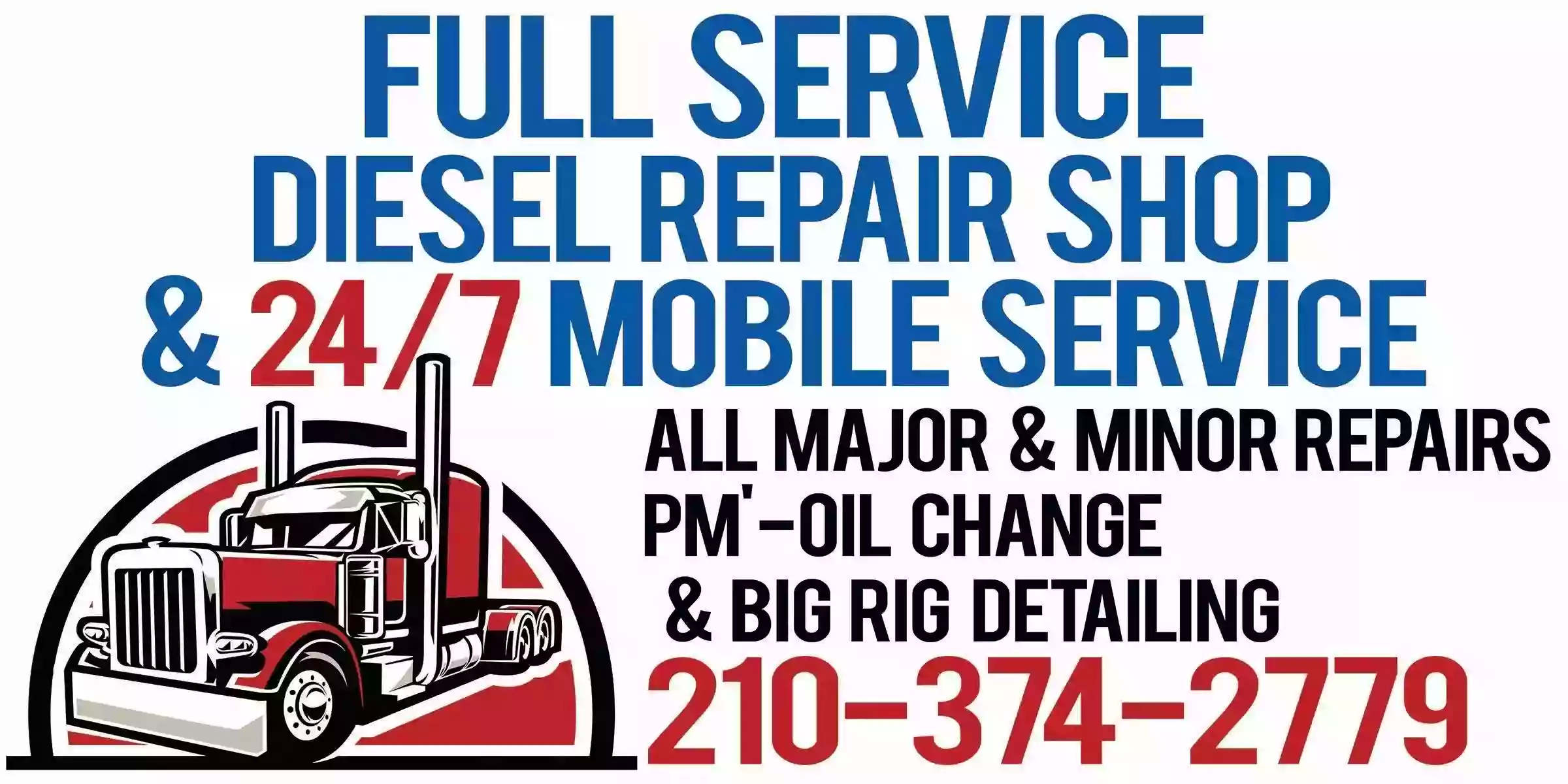 Texas Diesel Repair & Full Restoration LLC - 24 Hour Road Service - Mobile Truck Repair - Shop