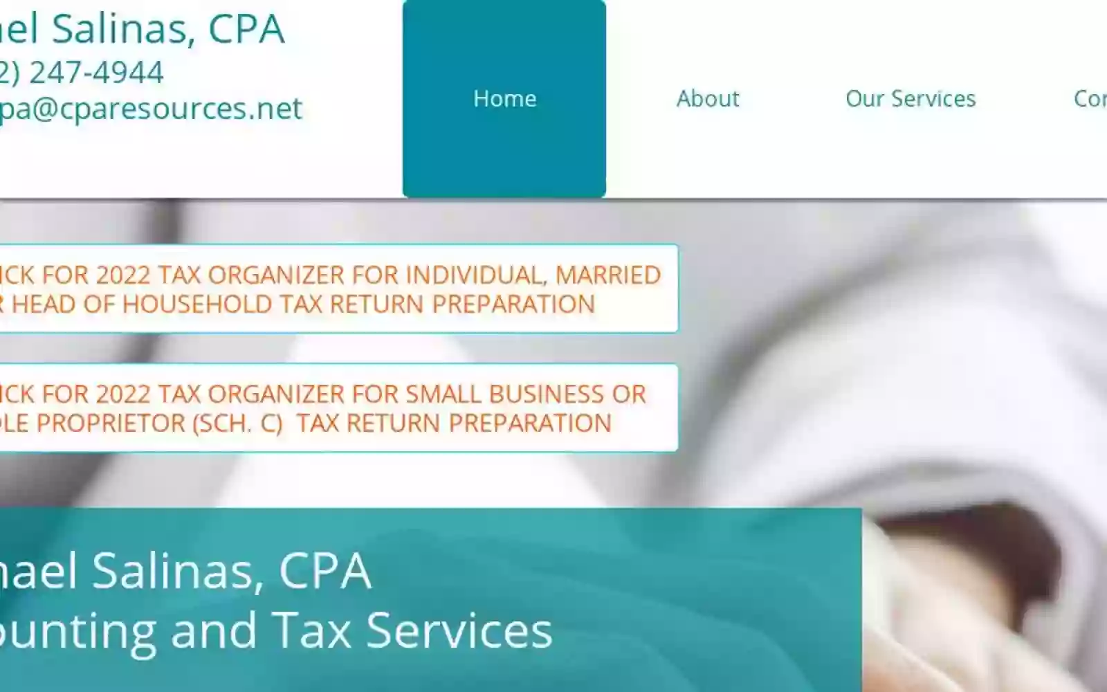 CPA Tax & Accounting Services, Michael Salinas, CPA
