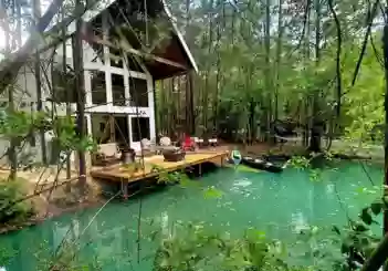 Waterfront Treehouse in a Magical Forest!