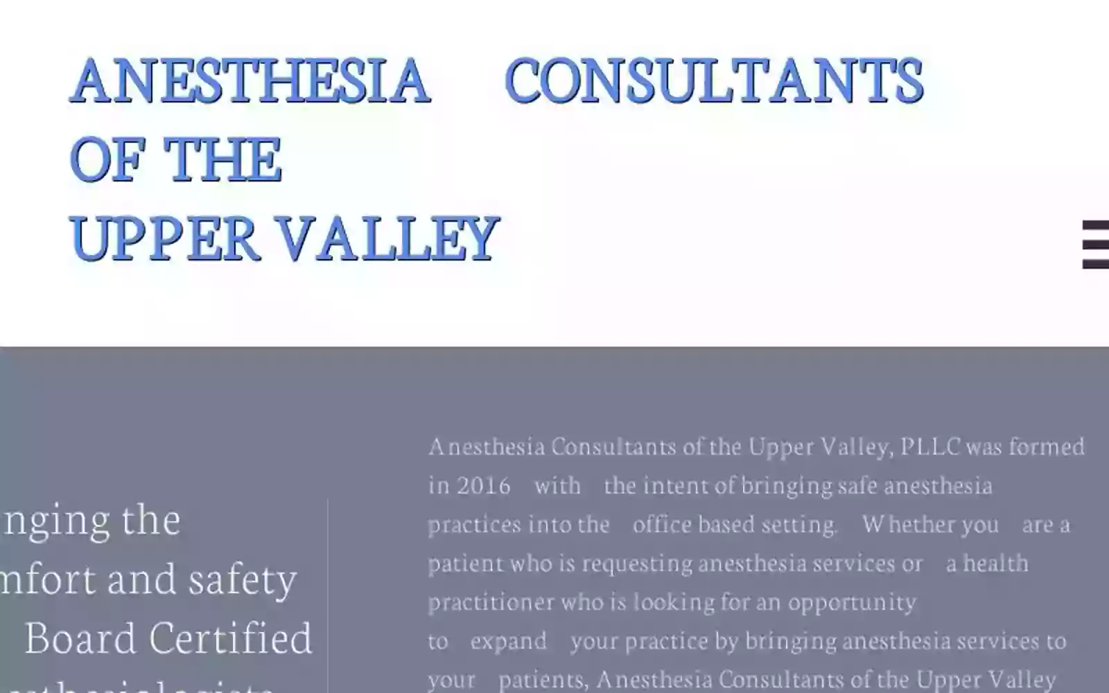 Anesthesia Consultants of the Upper Valley