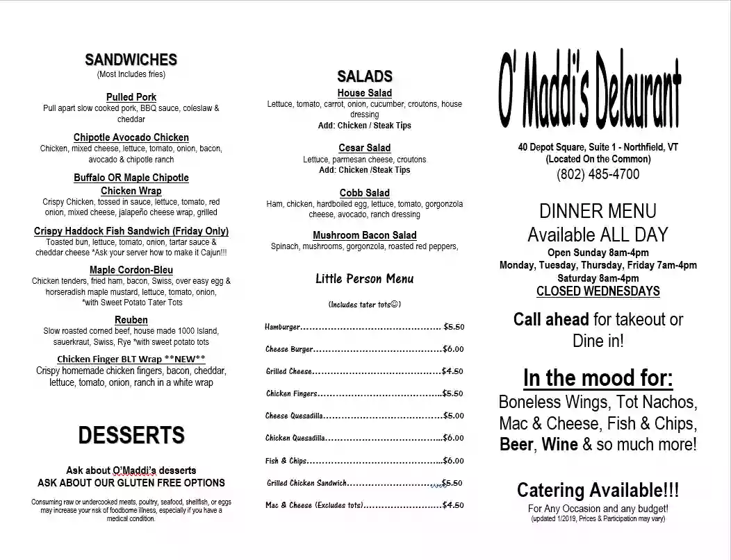 O'Maddi's Deli & Cafe