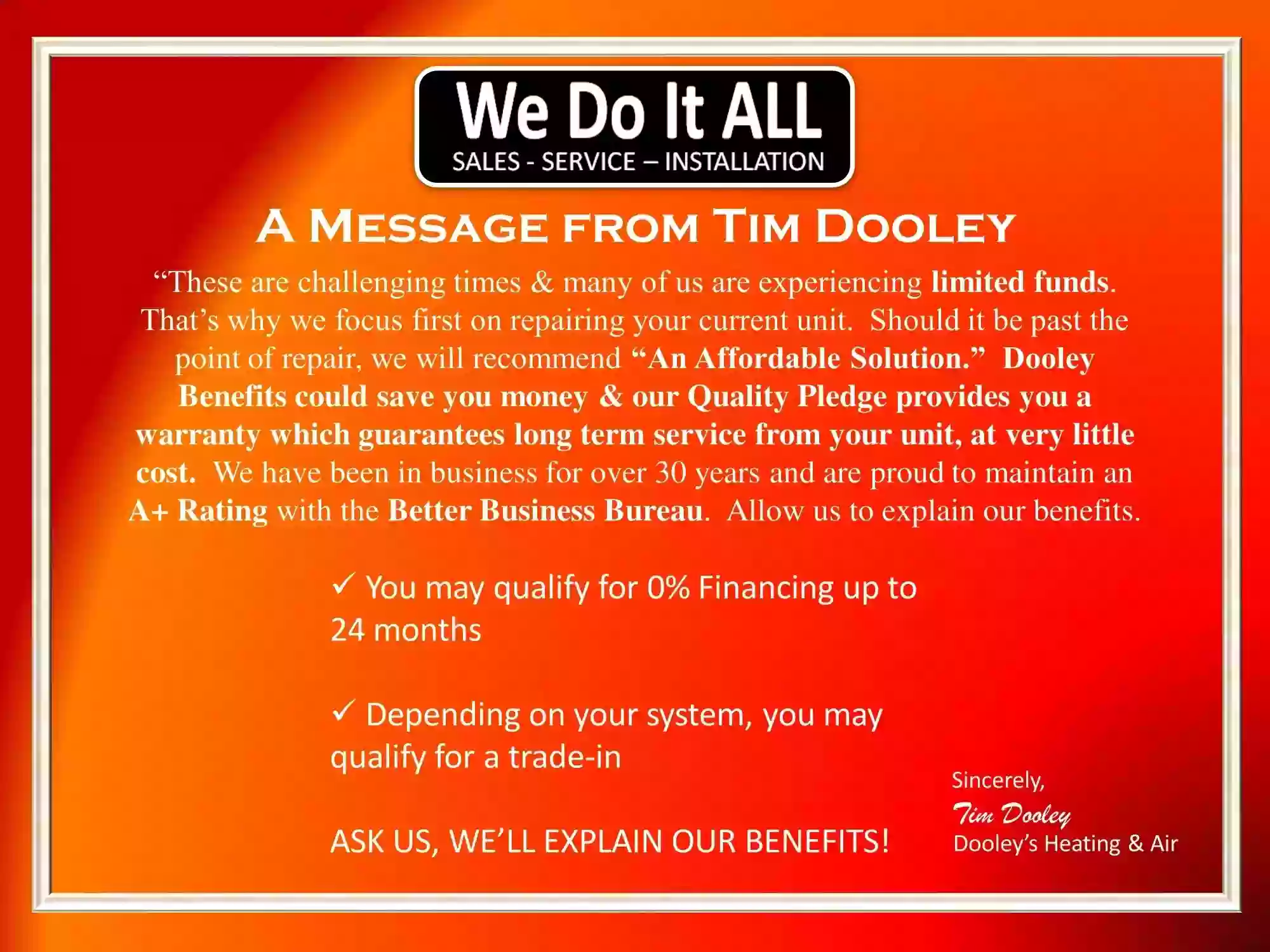 Dooley's Heating & Air Conditioning