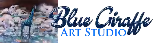 Art Studio Blue Giraffe