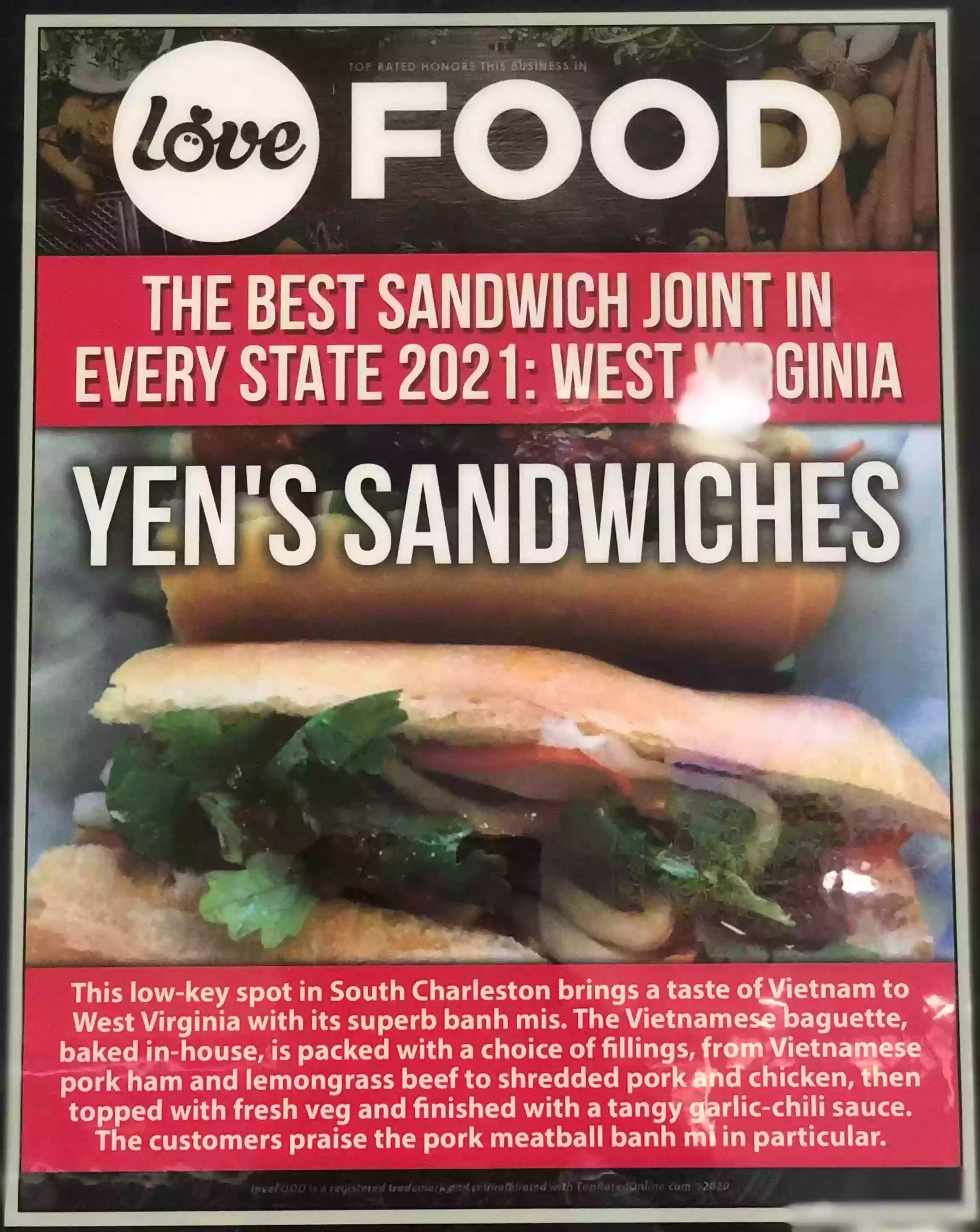 Yen's Sandwiches