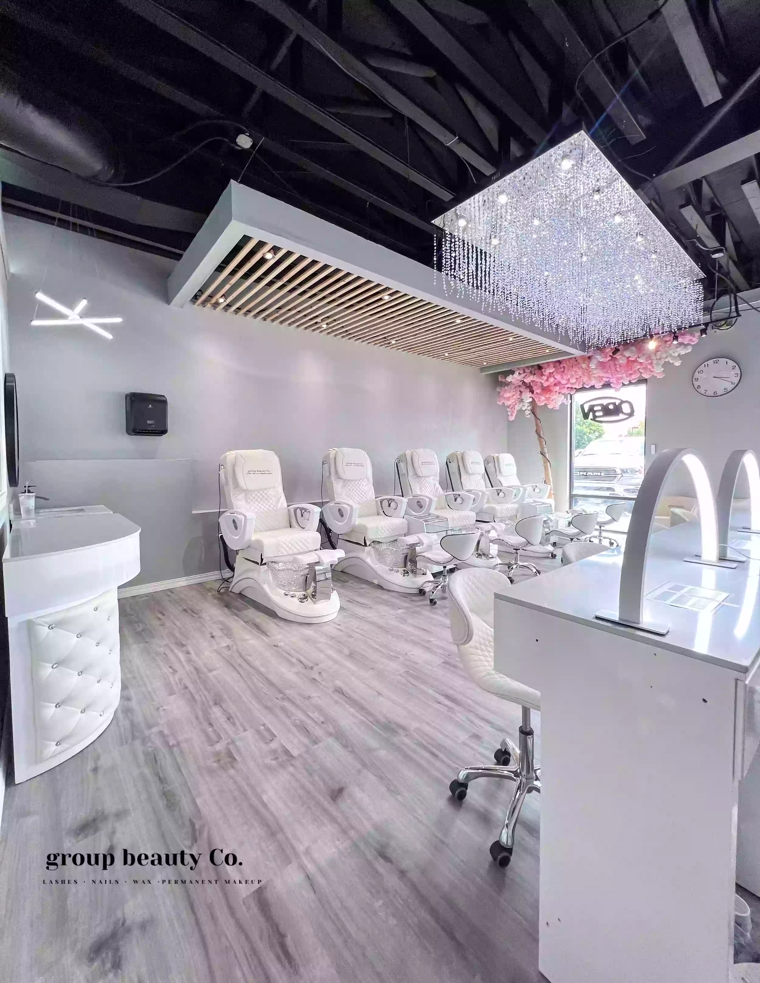 group beauty Co. LASHES NAILS WAX PERMANENT MAKEUP